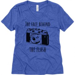 Ladies Relaxed Fit Super Soft Triblend V-Neck Tee