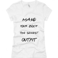 Ladies Slim Fit Basic Promo Jersey Tee