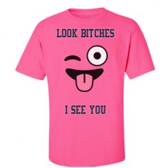 Unisex Ultra Cotton Safety Neon Crewneck Tee