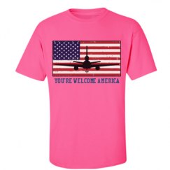 Unisex Ultra Cotton Safety Neon Crewneck Tee