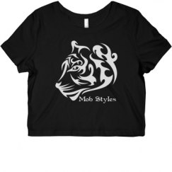 Ladies Slim Fit Crop Top Tee