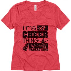 Ladies Relaxed Fit Super Soft Triblend V-Neck Tee