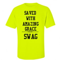 Unisex Ultra Cotton Safety Neon Crewneck Tee