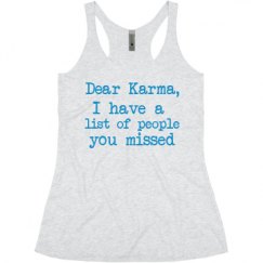 Ladies Slim Fit Super Soft Racerback Triblend Tank