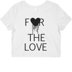 Ladies Slim Fit Crop Top Tee