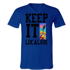 Unisex V-Neck Jersey Tee