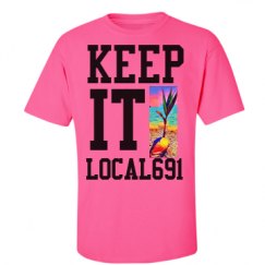 Unisex Ultra Cotton Safety Neon Crewneck Tee