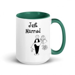 15oz Ceramic Mug with Color Inside