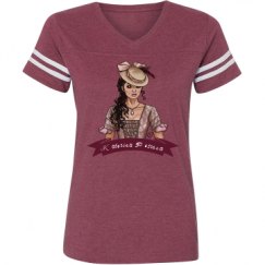 Ladies Relaxed Fit Vintage Sports Tee