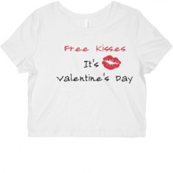 Ladies Slim Fit Crop Top Tee