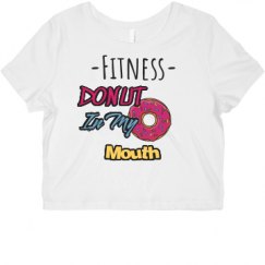 Ladies Slim Fit Crop Top Tee