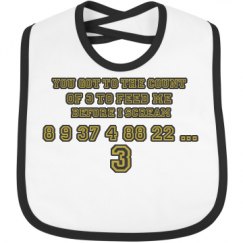 Infant Contrast Trim Bib