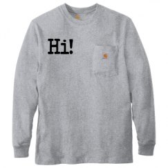 Unisex Carhartt Pocket Long Sleeve Tee