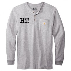Unisex Carhartt Long Sleeve Henley Tee 