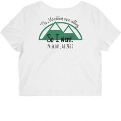 Ladies Slim Fit Crop Top Tee