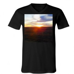 Unisex V-Neck Jersey Tee