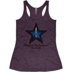Ladies Slim Fit Super Soft Racerback Triblend Tank