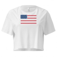 Ladies Festival Cali Crop Top Tee