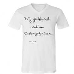Unisex V-Neck Jersey Tee
