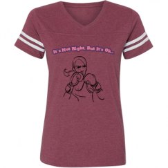 Ladies Relaxed Fit Vintage Sports Tee