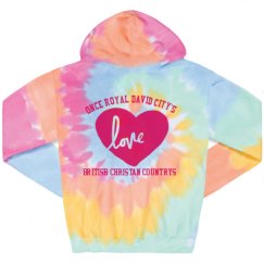 Unisex Tie-Dye Fleece Hoodie