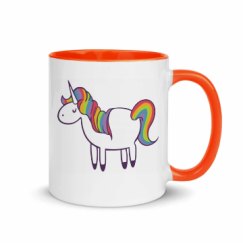 11oz Ceramic Mug with Color Inside