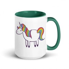 15oz Ceramic Mug with Color Inside