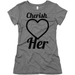 Ladies Slim Fit Super Soft Triblend Tee