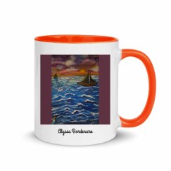 11oz Ceramic Mug with Color Inside