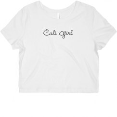 Ladies Slim Fit Crop Top Tee