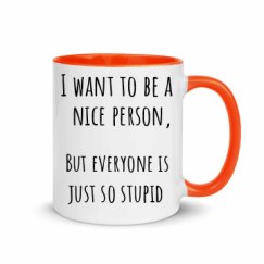 11oz Ceramic Mug with Color Inside