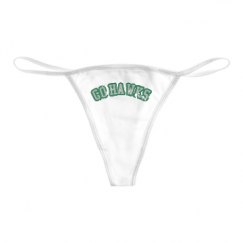 Basic White Thong Underwear