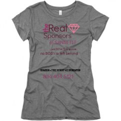 Ladies Slim Fit Super Soft Triblend Tee