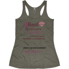 Ladies Slim Fit Super Soft Racerback Triblend Tank