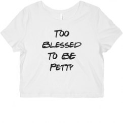 Ladies Slim Fit Crop Top Tee