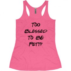 Ladies Slim Fit Super Soft Racerback Triblend Tank