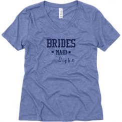 Ladies Relaxed Fit Super Soft Triblend V-Neck Tee