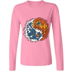 Ladies Relaxed Fit Basic Long Sleeve Tee