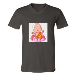 Unisex V-Neck Jersey Tee