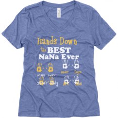 Ladies Relaxed Fit Super Soft Triblend V-Neck Tee