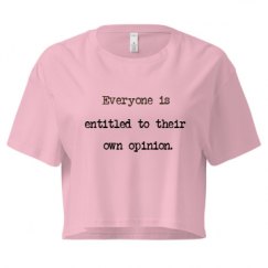 Ladies Festival Cali Crop Top Tee