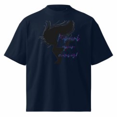 Unisex Organic Oversized High Neck T-Shirt