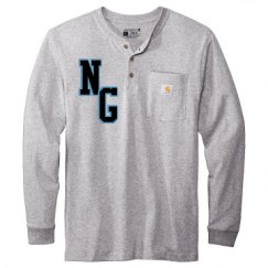 Unisex Carhartt Long Sleeve Henley Tee 