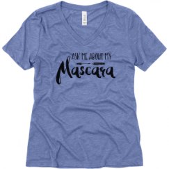 Ladies Relaxed Fit Super Soft Triblend V-Neck Tee
