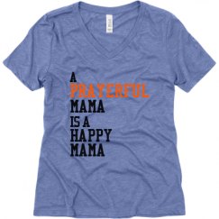 Ladies Relaxed Fit Super Soft Triblend V-Neck Tee
