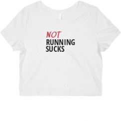 Ladies Slim Fit Crop Top Tee