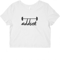 Ladies Slim Fit Crop Top Tee