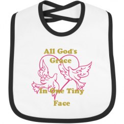 Infant Contrast Trim Bib