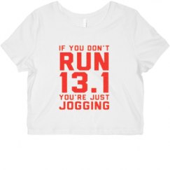 Ladies Slim Fit Crop Top Tee