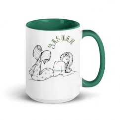 15oz Ceramic Mug with Color Inside